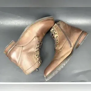 Vince Camuto Laran Men’s Brown Leather Combat Boots Size 12M Vince Camuto Size 12 M Men main image 4